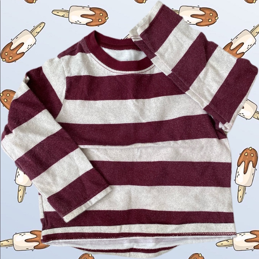 Striped long sleeve tee